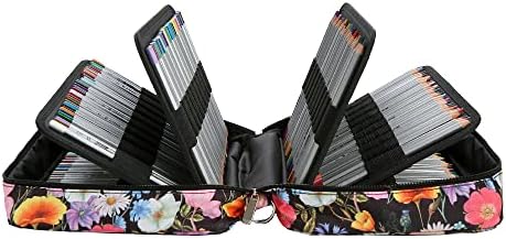 Lbxgap 300 Slots Colored Pencil Case w/Handle & Shoulder Strap - Image 3