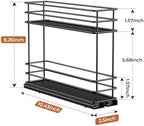 Mystozer Pull Out Spice Rack Organizer for Cabinet, Slide Out Spice Racks - Image 6