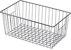 6 Pack Freezer Organizer Bins - Stand up Freezer Organizers for 16 Cu.Ft Upright Freezer, Easily Get Food Improve Air Circulation, Wire Storage Baskets, Black - Image 7