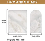 Koville African Natural Marble Bookends for Shelves, Non-Slip Book Ends, 13LBS Ultra Heavy Duty Marble Book Holder Organizer, Apartment Decor for Movies/CD/Video Games(Namib Fantasy) - Image 3