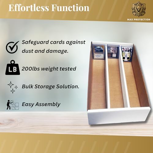Max Protection 3-Row Super Shoe Storage Box - 3000 Card Count - 5-Pack - Image 2
