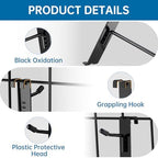 50pcs Gridwall Hooks 4inch Anti-Scratch 15°Tilt Angle with Black High Grade Surface Coating Grid Wall Hooks for Grid Wall Panel Gridwall Hooks & Hangers - Image 3