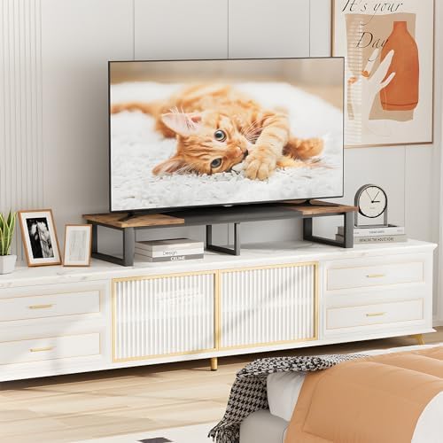 aboxoo 45" TV Riser Stand for 32-60 Inch TV, TV Shelf with Steel Legs - Image 4