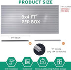 FRAYSCENT Slat Wall Paneling Garage Slat Wall Storage Systems Slatwall Panels Power Tool Organizer Wall Mount, PVC Garage Storage & Organization Products Slate Board (Grey, 4ft x 8ft) - Image 5