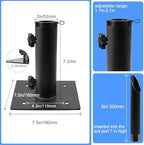 Bolt on Umbrella Base, In Ground Umbrella Stand for Lawn Concrete Mount - Image 2