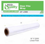 18" x 2000FT Clear Cling PE Food Wrap, Plastic Cling Wrap with Dispenser Cutter Box - BPA Free, Food Safe, Plastic Film Roll, Microwave & Freezer Safe Stretch Wrap for Food Service & Home Use (10) - Image 2