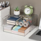 Clear Plastic Drawer Organizer, 4 Drawers - Image 5