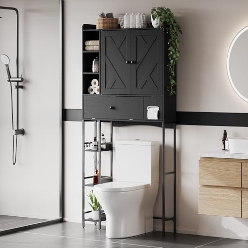 Garvee Over-The-Toilet Storage Rack, Modern Bathroom Organizer - Image 7