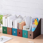 Colarr 36 Pack Cardboard Magazine Holder 12 Colors Magazine File Holder Magazine Storage Box Office Folders Organizer File Folder Bin for Home Office School Desk Supplies (Fresh Color) - Image 5