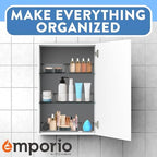 Emporio Kitchen Drawer Organizer Set - 37 Stackable Storage Trays for Makeup, Kitchen, and Office - Includes 3 9x6, 6 9x3, 14 6x3, 14 3x3 Bins - Image 7