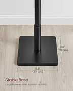 VASAGLE Solid Wood Coat Rack, Free Standing, 8 Hooks, 3 Height Options - Image 5