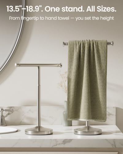 Freestanding Hand Towel Holder Countertop, 13"-19" Height Adjustable - Image 2