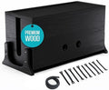 COREMINDED Extra Large Cable Management Box, Wood Cord Hider Box & Organizer for Power Strip, TV Wires & Desk Cable Storage by COREMINDED