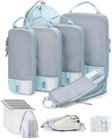 BAGSMART Compression Packing Cubes for Travel Essentials by BAGSMART