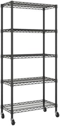 Golpart Shelves Storage Shelf Wire Closet Bathroom Organizers Metal Pantry by Golpart