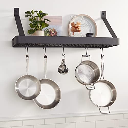 Cuisinart CRBS-36MBK Chef's Classic 37-Inch Rectangular Wall-Mount Bookshelf Rack, Matte Black - Image 2