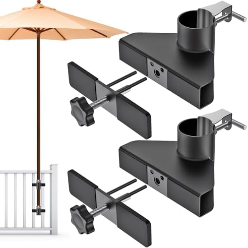 Deck Railing Umbrella Holder for 1-2" Patio Umbrella Poles by Lifeswell