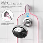 DAOYA Pink 3-Tier Over Head Shower Caddy with Soap Holder & 6 Hooks - Hanging Shower Caddy for Bathroom Organizer - Image 4