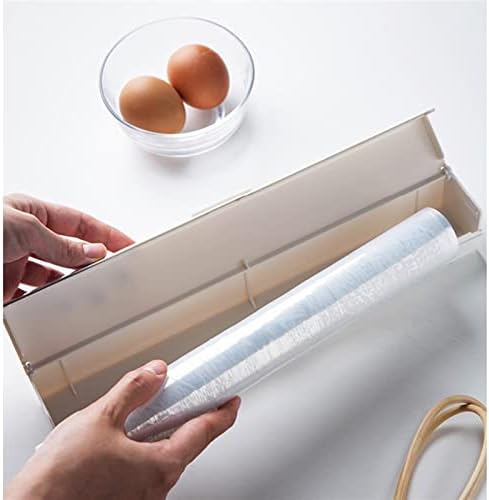 Reusable Cling Film Cutter Dispenser Adjustable Plastic Wrap Cutter Multifunctional Tin Foil Cling Film Cutter Household Kitchen Accessories for Cooking Lover (Color : Pink) - Image 4