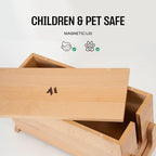 Extra Large Cable Management Box, Wood Cord Hider Box & Organizer for Power Strip, TV Wires & Desk Cable Storage - Image 5