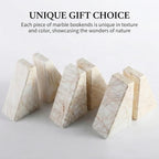 Koville Marble Bookends for Shelves, Large Bookends for Heavy Books, Natural Stone Book Stopper for Books CD Movies, Aesthetic Decorative Book Ends, Bookshelf Table Home Decor(Golden Spider) - Image 4
