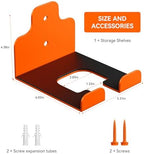 JNIHEEP Garage Organizer Trimmer Rack,Garden Power Tool Hanger,4Pack,Orange - Image 3