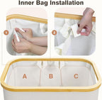 Hampers for Laundry Basket with Lid, 145L Large Laundry Hamper 3 Section - Image 2