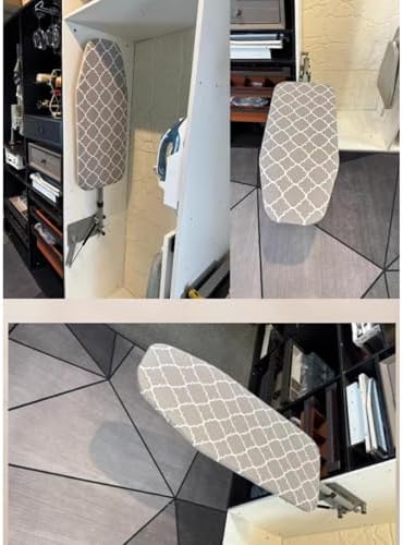 Side Mount Ironing Board,Wall-Mounted Ironing Table,for Closet Laundry Rooms Apartment Wardrobes Sewing Rooms(Color 3) - Image 7