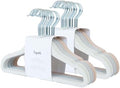 3 Sprouts Velvet Baby Hangers, Non Slip Slim, Cream/Gray/Hazelnut, 30 Pack by 3Sprouts