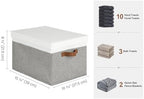 StorageWorks Fabric Storage Bins with Lids, Closet Storage Bins - Image 2