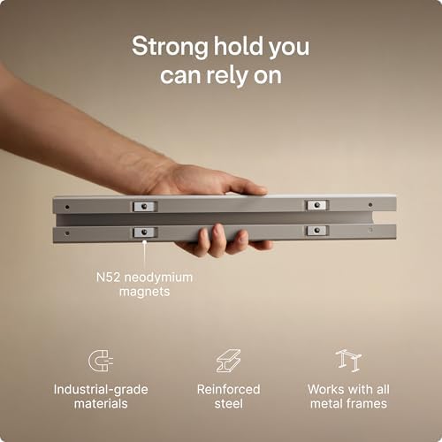 Desktronic Magnetic Cable Management Tray — No Drill Under Desk Cord Organizer, Holds 10 Cables, Reinforced Steel Cable Holder for Home Office, Gaming Setup & Sit-Stand Desks - Image 3