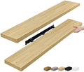 Sorbus Floating Shelves for Wall Storage (48 Inch, 2 Pack, Maple Wood) by Sorbus