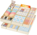 DIMJ Drawer Organizer Clothes, 20 Pack Dresser Organizer, Foldable Closet Organizers and Storage, Fabric Dresser Bins, Drawer Dividers for Nursery, Baby Clothes, Underwears, Sock (Beige) by DiMJ