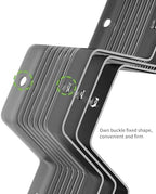Honeycomb Separator Adjustable Drawer Organizer Divider for Underwear Belt-Scarf Socks Organizer (Black(4pcs)) - Image 6