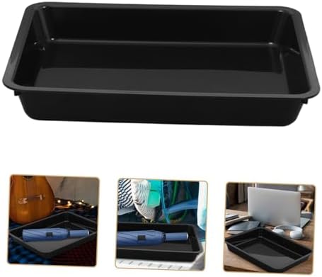 ABOOFAN Black Plastic Boot Tray Mat for Entryway, Shoe and PET Bowl - Image 6