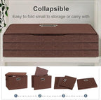 Storage Bins with Lids Fabric Closet Organizers Cubes Office Organization - Image 4