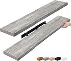 Sorbus Floating Shelves for Wall Storage (48 Inch, 2 Pack, Gray) by Sorbus