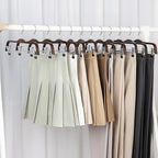 TOPIA HANGER Wooden Pants Hangers, Slim Natural Wood Skirt Hangers with Anti-Rust Hook and Adjustable Metal Clips, Perfect for Skirts, Pants, Slacks-20 Pack-CT17A20 - Image 5