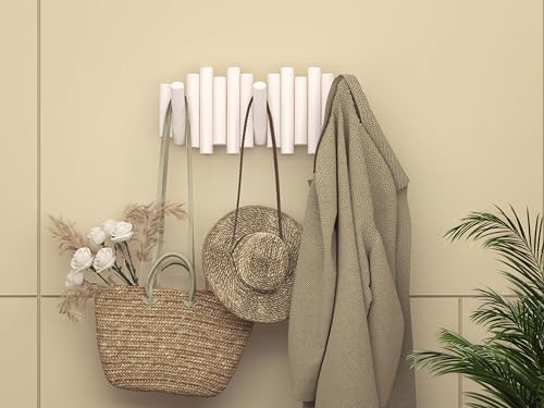 Wall Coat Rack - Wall Mounted Coats Rack - Coat Hanger Wall Mount Coat Racks - entryway Hooks Rack - Coat Rack Wall Key Holder - Wooden Coat Rack Walls Mount - Key Hooks for Walls Key Holder - Image 5