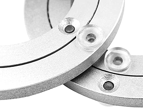 Aluminium Alloy Turntable Bearing, Heavy Duty Swivel Turntable Lazy Susan Rotating Bearing Turntable Round Dining Table Smooth Swivel Plate Hardware, 16" - Image 3