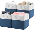 Patvingot 13-Inch Fabric Cube Storage Bins with Handles,4 Pack,Foldable by Patvingot