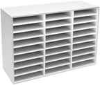 27 Slot Literature Organizer, Wooden Mail Sorter for Classroom by Unknown