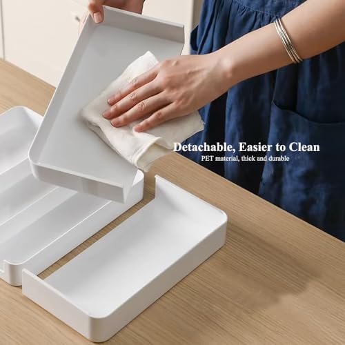 2 Pack Shallow Desk Drawer Organizer 1.73" Modular Expandable Tray - Image 4
