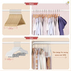 Stormix Baby Velvet Hangers with Adjusted Clips Non-Slip 24 Pack - Image 6