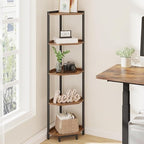 Hzuaneri Corner Shelf Stand 5-Tier Corner Bookshelf Storage Standing Shelf - Image 3