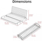 Collapsible Dish Drying Rack Stainless Steel for Kitchen Counter - Image 6