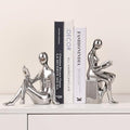Ceramic Decorative Bookends, Book Ends for Shelves, Home Office Decor by Unknown