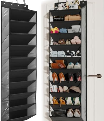 Mefirt XXL Clear Over the Door Shoe Organizer for Closet Fit 30 Pairs ﻿ by Mefirt