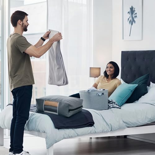 6 Pcs Cotton Canvas Sweater Storage Bag, 20"x14"x5" Closet Organizer Bag - Image 6