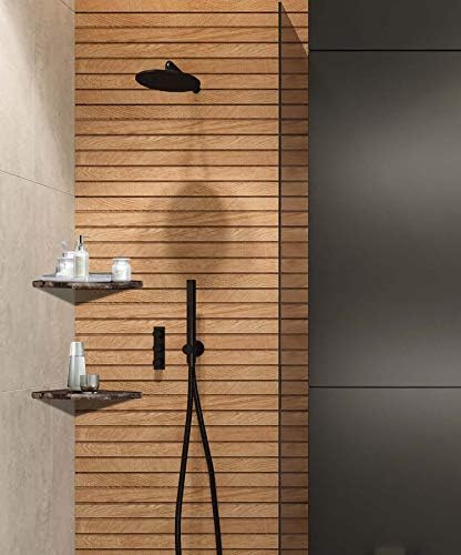 Genuine Marble Corner Shelf for Bathroom Shower Wall, 9"X9"X5/8", Both Sides Polished (EDMT9SHE - Emperador Dark) - Image 5